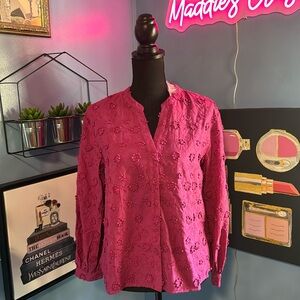 Soft Surrondings sunny day cactus flower blouse